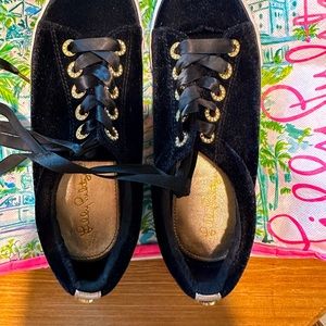 Lilly Pulitzer velvet sneakers
